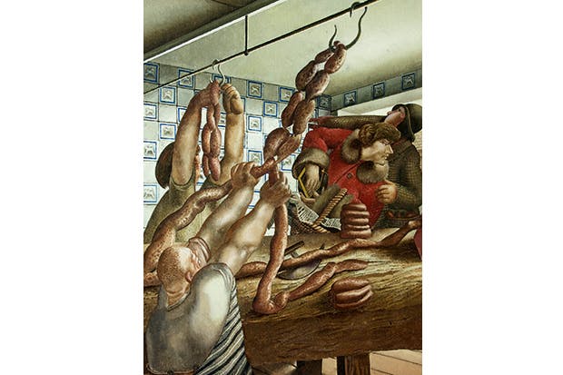 ‘Sausage Shop’, 1951, by Stanley Spencer