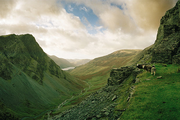 Honister Pass in the Lake District. The ragged granite fells of Cumbria account for nearly half the cols in England