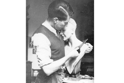 Roland Penrose sculpting