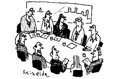 ‘Well done, Graham — you’ve been chosen as this month’s cost-cutting exercise.’