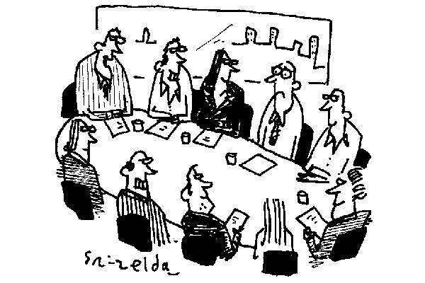 ‘Well done, Graham — you’ve been chosen as this month’s cost-cutting exercise.’