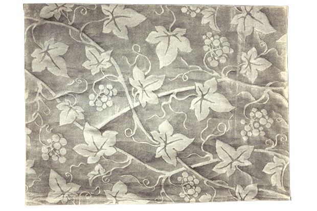 Designs for wallpaper with a vine pattern by Fortuny