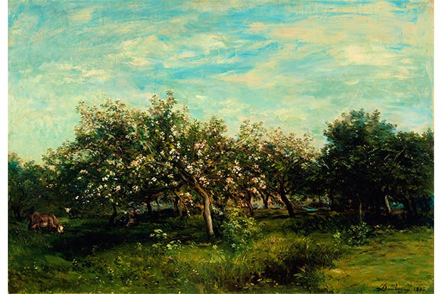 ‘Apple Blossoms’, 1873, by Charles-François Daubigny