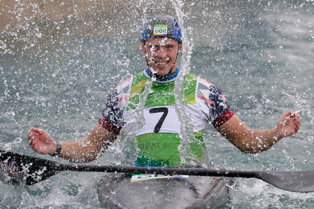 Joseph Clarke wins gold in the Kayak (K1) (Photo: Getty)