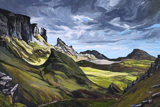 Sudden beauty (crowd not pictured): the Quiraing