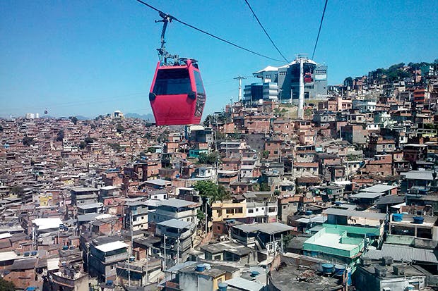 Cabbies’ enemy: a cable car across the favela