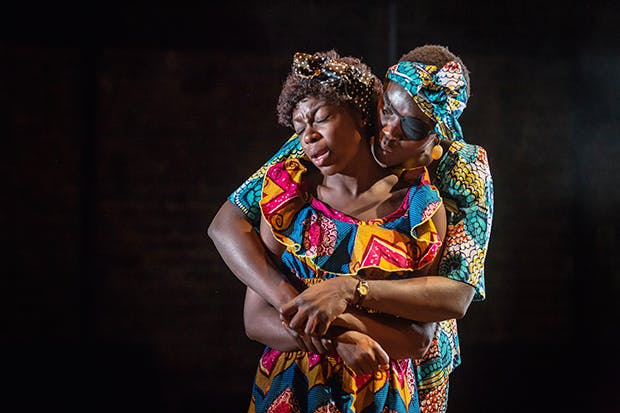 Joan Iyiola and Anna-Maria Nabirye in ‘They Drink It in the Congo’