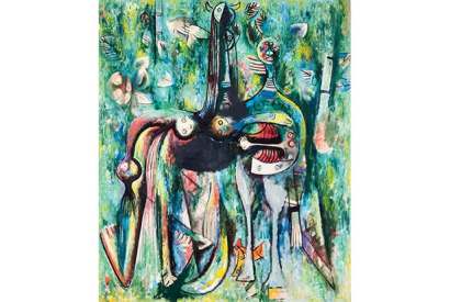 ‘The Sombre Malembo, God of the Crossroads’, 1943, by Wifredo Lam
