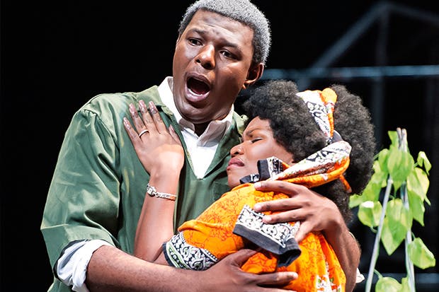 Vocal authority: Mandla Mndebele as Mandela and Siphamandla Yakupa as Winnie in ‘Mandela Trilogy’