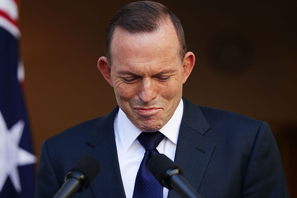 Tony Abbott Addresses Media Following His Defeat As Prime Minister