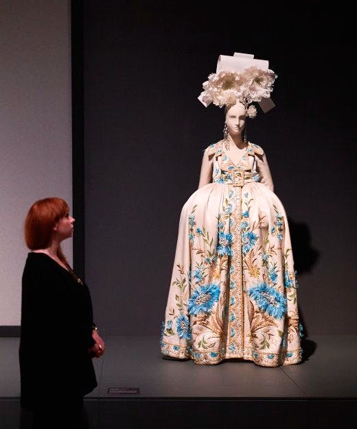 An 'Infanta' dress at the Barbican's exhibition 'The Vulgar'. Photo: © Michael Bowles / Getty Images