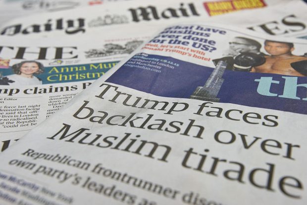 The British Press Reacts To Donald Trump's Anti-Muslim Tirade