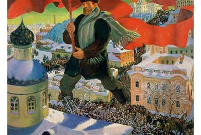 ‘Bolshevik’, 1920, by Boris Mikhailovich Kustodiev