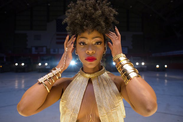 Greece is the word: Teyonah Parris as Lysistrata in ‘Chi-Raq’
