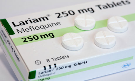 Box Lariam (mefloquine) antimalarial tablets
