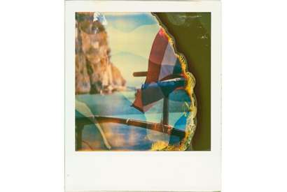 Painting with light: a Polaroid shot on vintage film by photographer Alex Cad