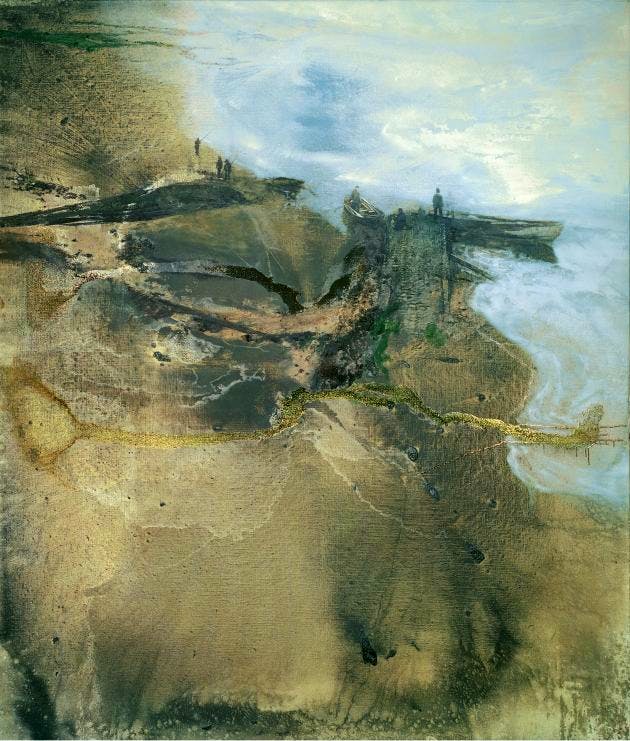 'Thames Painting: The Estuary' (1994 - 1995) by Michael Andrews 