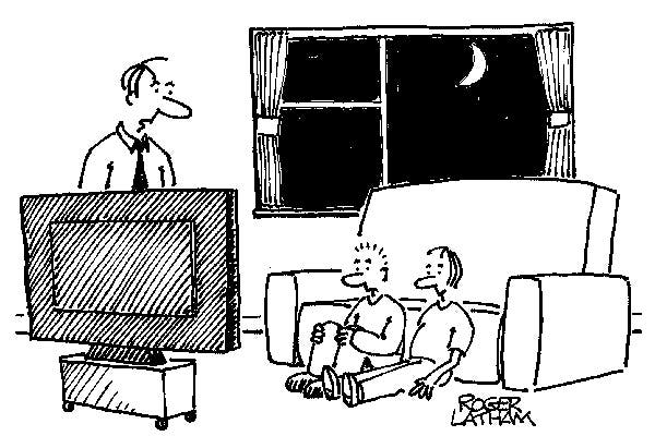 ‘Children! You mustn’t watch TV after the 9 o’clock watershed. Go and look at porn on your computers.’