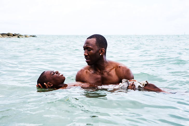 Alex R. Hibbert and Mahershala Ali in ‘Moonlight’