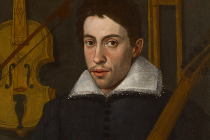 ‘Portrait of a Musician’, thought to be Claudio Monteverdi, c.1590, by a Cremonese artist