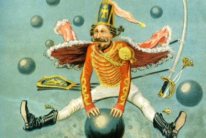 Illustration by Alfonse Adolf Bichard for the original Adventures of Baron Munchausen