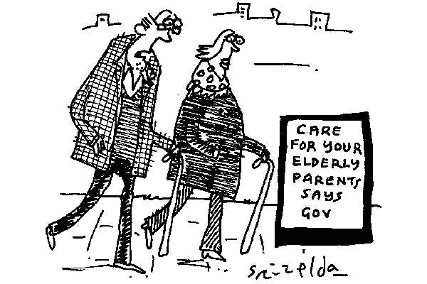 ‘They’re right. We really should do more for our elderly parents.’