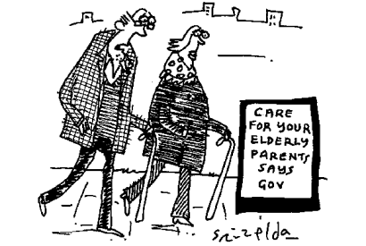 ‘They’re right. We really should do more for our elderly parents.’