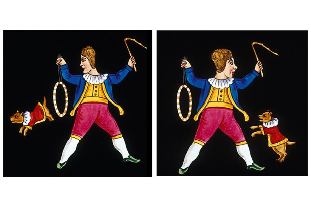 Magic lantern slides from the mid-19th century