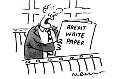 ‘I want a red, white and blue paper.’