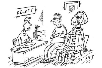 ‘Well, of course you have an on-off relationship… it’s a sex robot.’