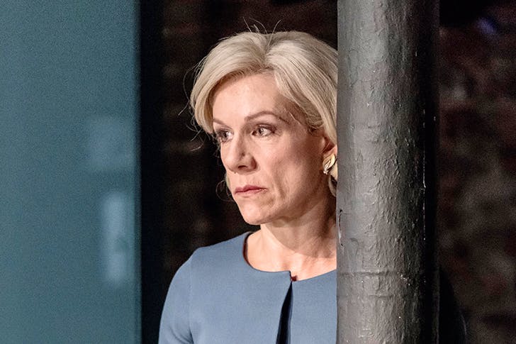 Nympho with a bus pass: Juliet Stevenson as Gertrude