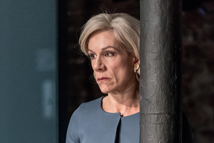 Nympho with a bus pass: Juliet Stevenson as Gertrude