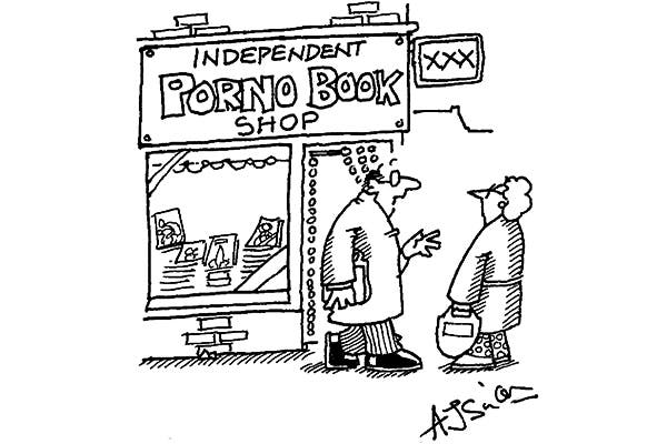 ‘It’s just a front. It’s actually Waterstones.’