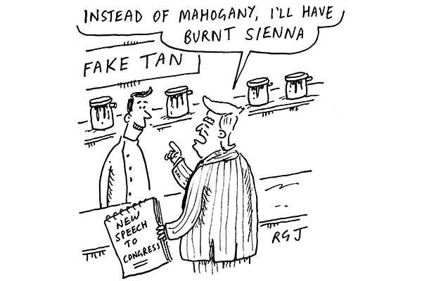 President Trump adopts a softer tone