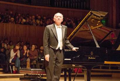 Time to retire: pianist Maurizio Pollini at the Royal Festival Hall in March 2016