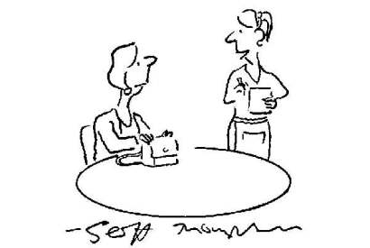 ‘Instant coffee? Be with you in a minute.’