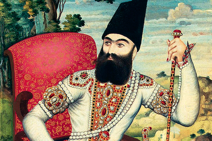 Portrait of Persia’s Prince Abbas Mirza, c.1820. From his bailiwick near the Russian border he dispatched educational missions to Europe, sponsored translations of key European works and imported metal casting techniques and the printing press. (Getty images)