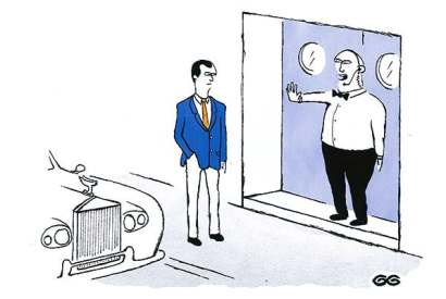 ‘Sorry, this is a billionaires’ club – no millionaires allowed.’