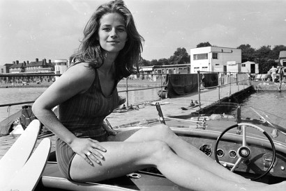 Glory days: Charlotte Rampling at the lido in 1965