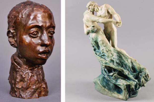 Left: ‘Étude pour la tête d’Hamadryade’, 1895-1908; right: ‘La Valse’, 1889-1895