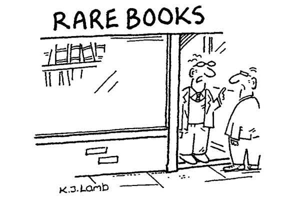 ‘Try the library — books are even rarer there.’