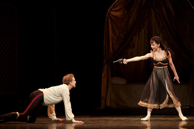 Edward Watson as Crown Prince Rudolf and Natalia Osipova at Mary Vetsera in Royal Ballet’s Mayerling