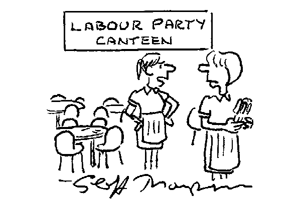 ‘Don’t bother with the knives, they’re already out.’