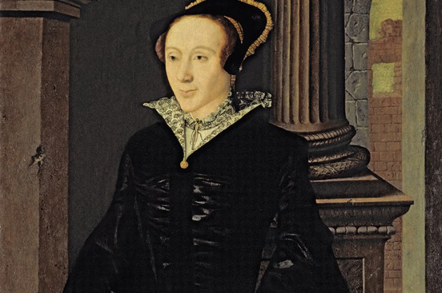 Portrait of a lady in black, thought to be Margaret Douglas, c.1545
