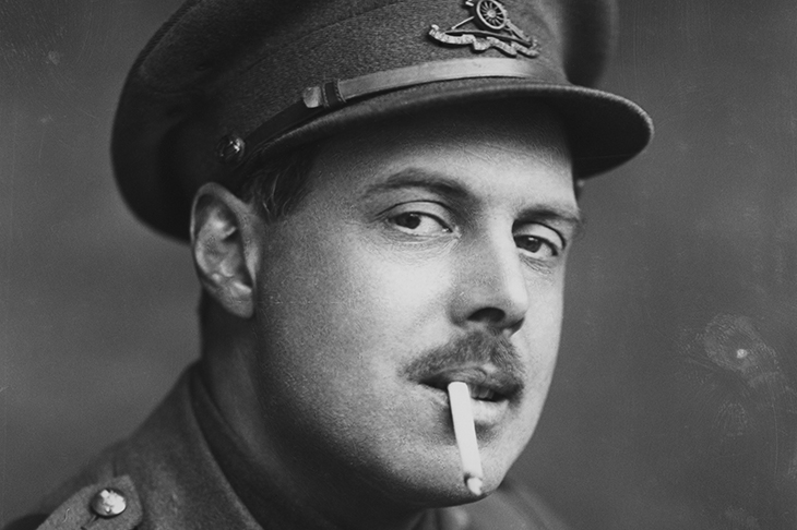 Who next for a blast? Wyndham Lewis in 1917, photographed by George Charles Beresford