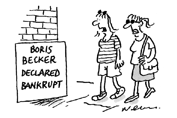 ‘He should never have bought those Wimbledon strawberries.’