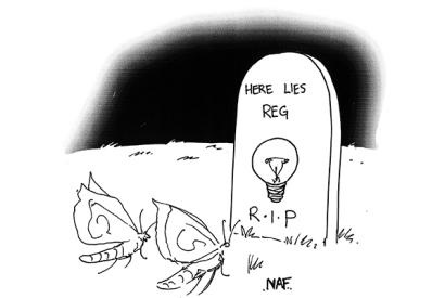‘The light bulb was a nice touch. He loved light bulbs.’