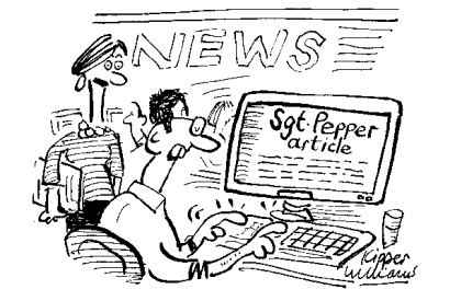 ‘It’s one of my old Sgt Pepper articles remixed.’