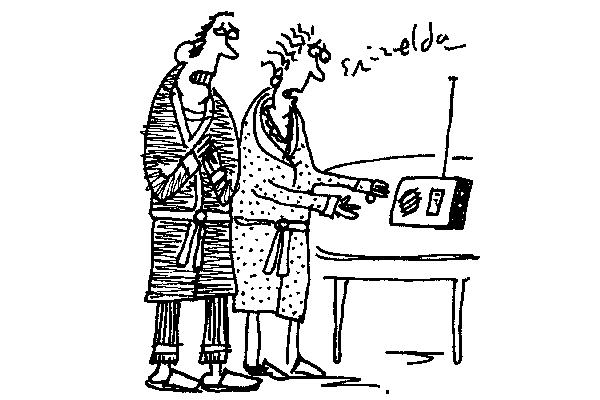 ‘OK, are you ready? I’m going to switch on the news.’