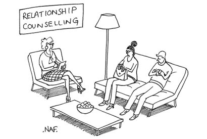 ‘Have you tried never speaking to each other again?’